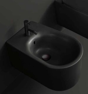 Биде подвесное Kerasan Nolita 532531*1 черное